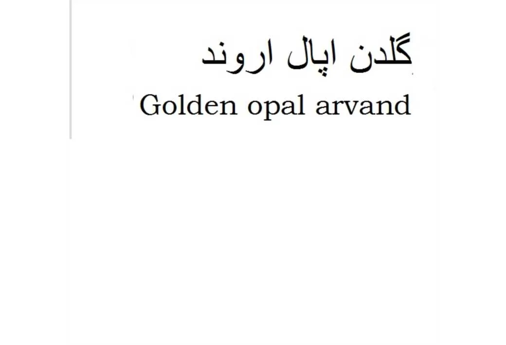 گلدن اوپال اروند golden opal arvand