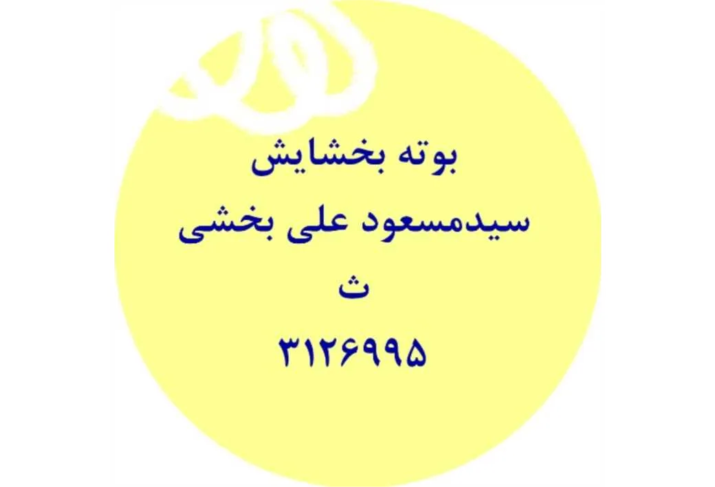بوته بخشایش سیدمسعود علی بخشی ث 3126995