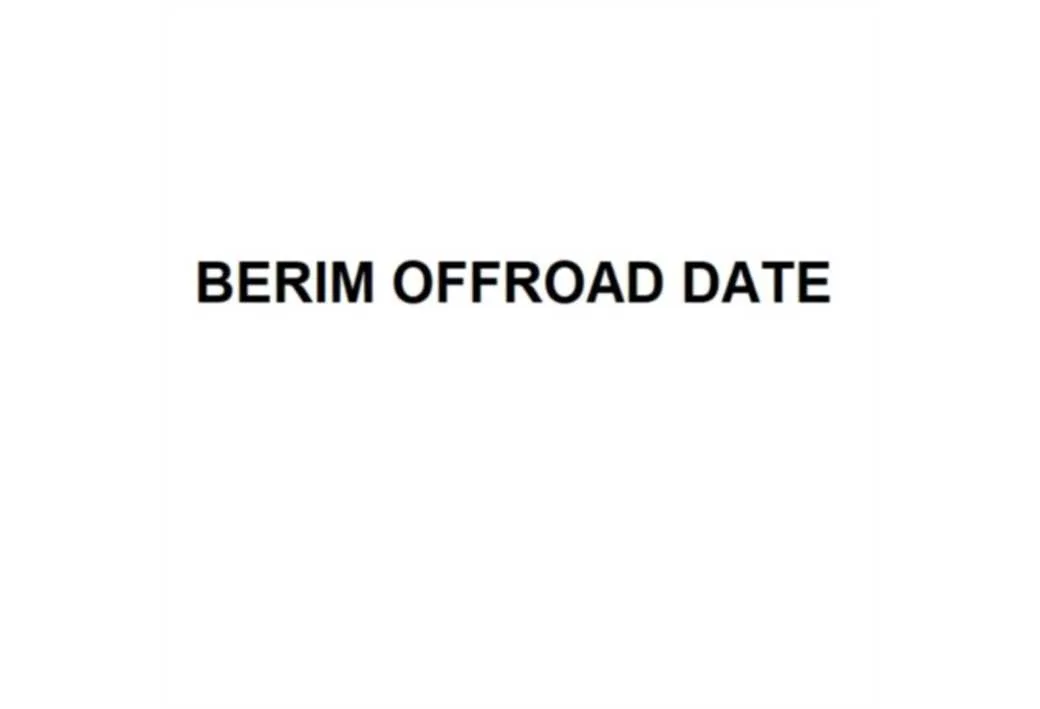 BERIM OFFROAD DATE